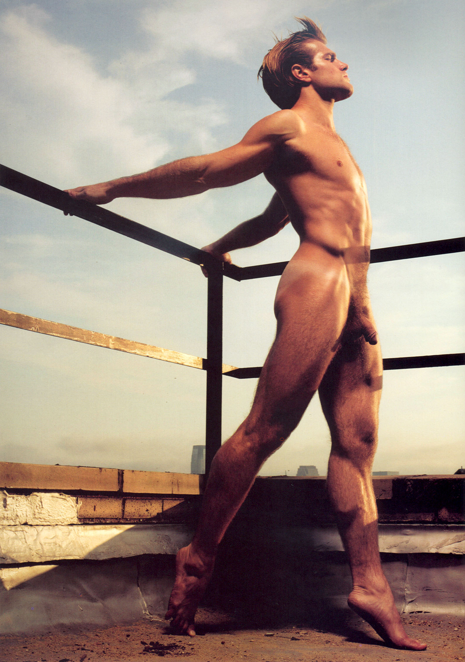 Joseph Sayers male model nude naked penis2.