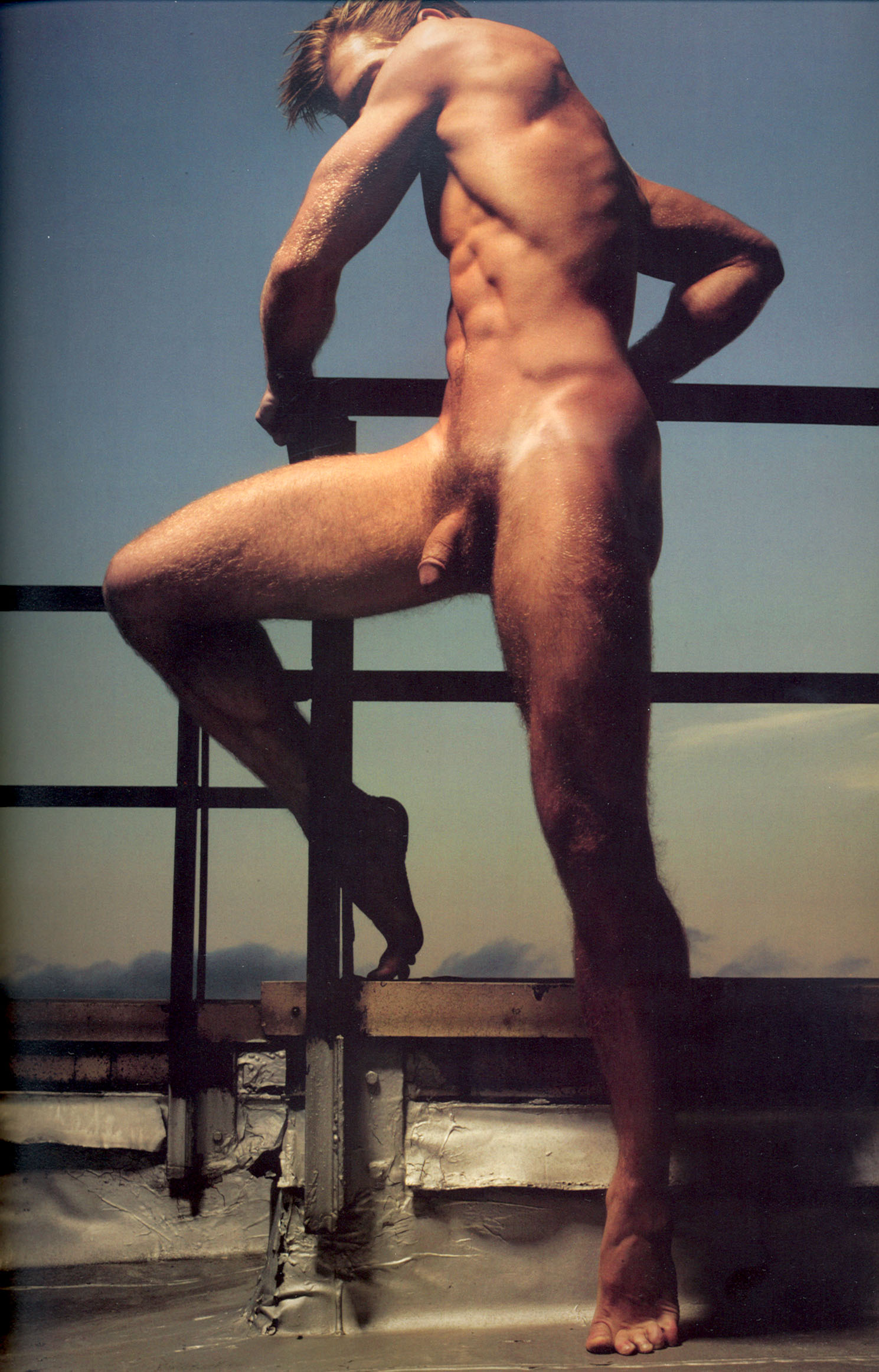 Joseph Sayers male model nude naked penis3.