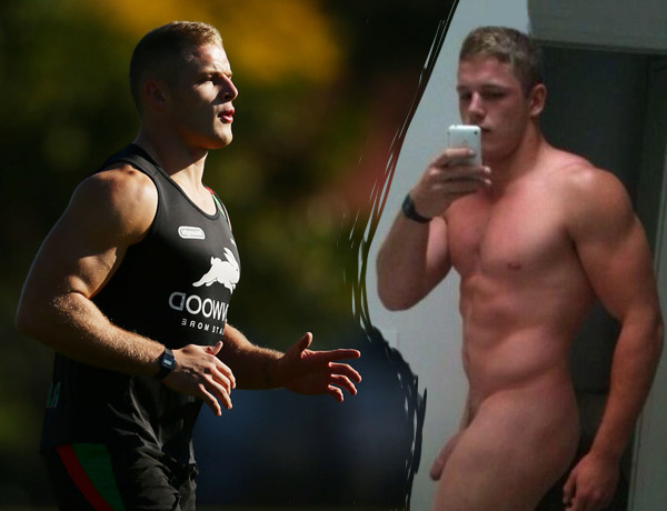 rugby player George Burgess nude naked penis.